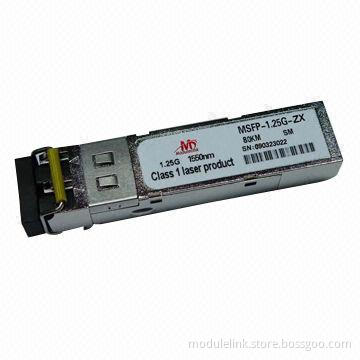 1.25G/SFP optic module, dual fiber 1550nm, with 80km transition industry range